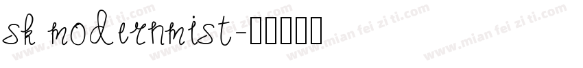 sk modernmist字体转换